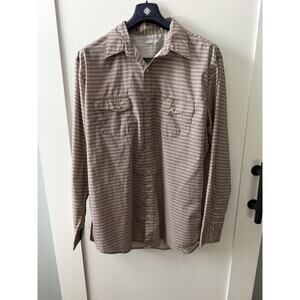 Wrangler Pearl Snap Western Diamond Print Mens Shirt XL Wrancher